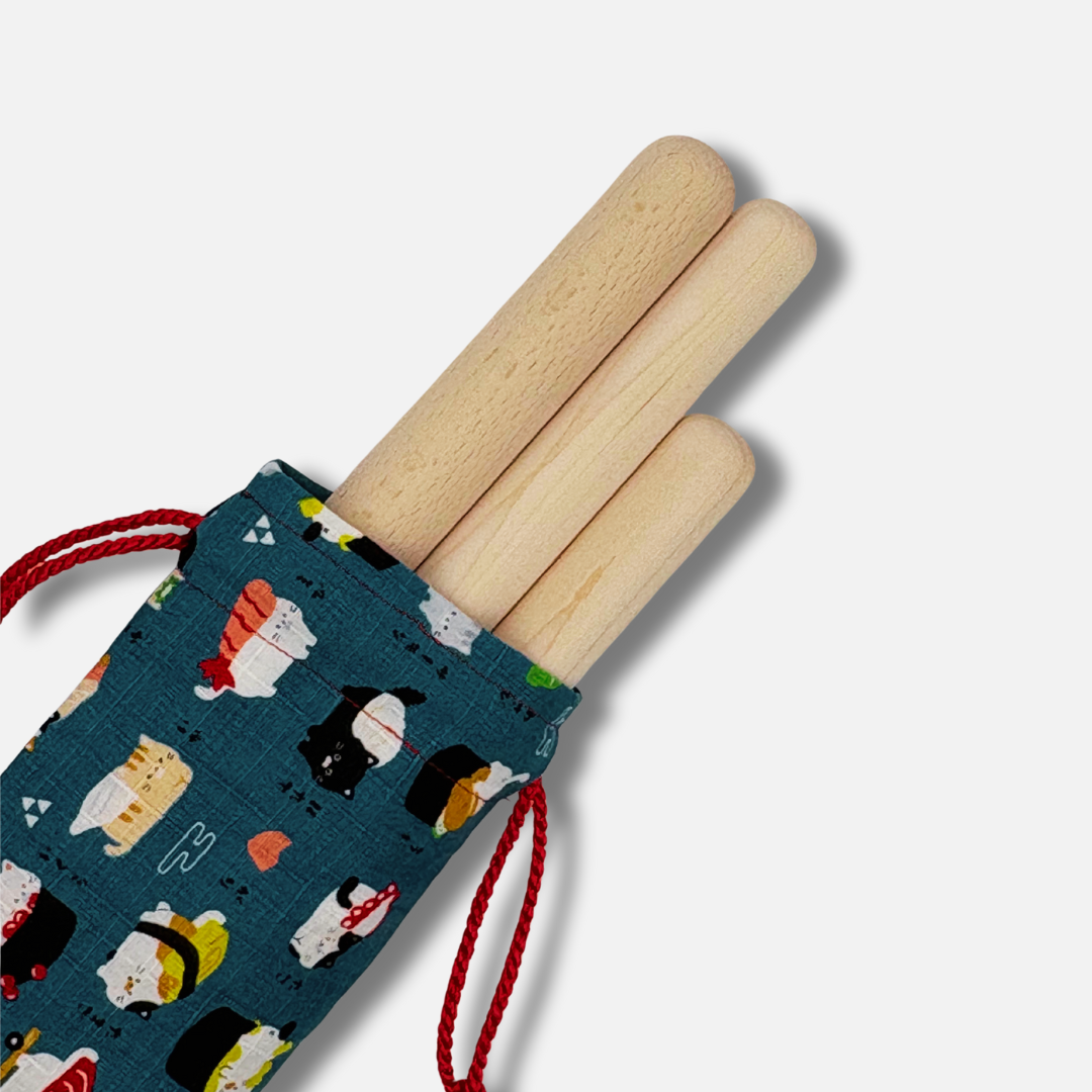 Tasche Katzen-Sushi blau