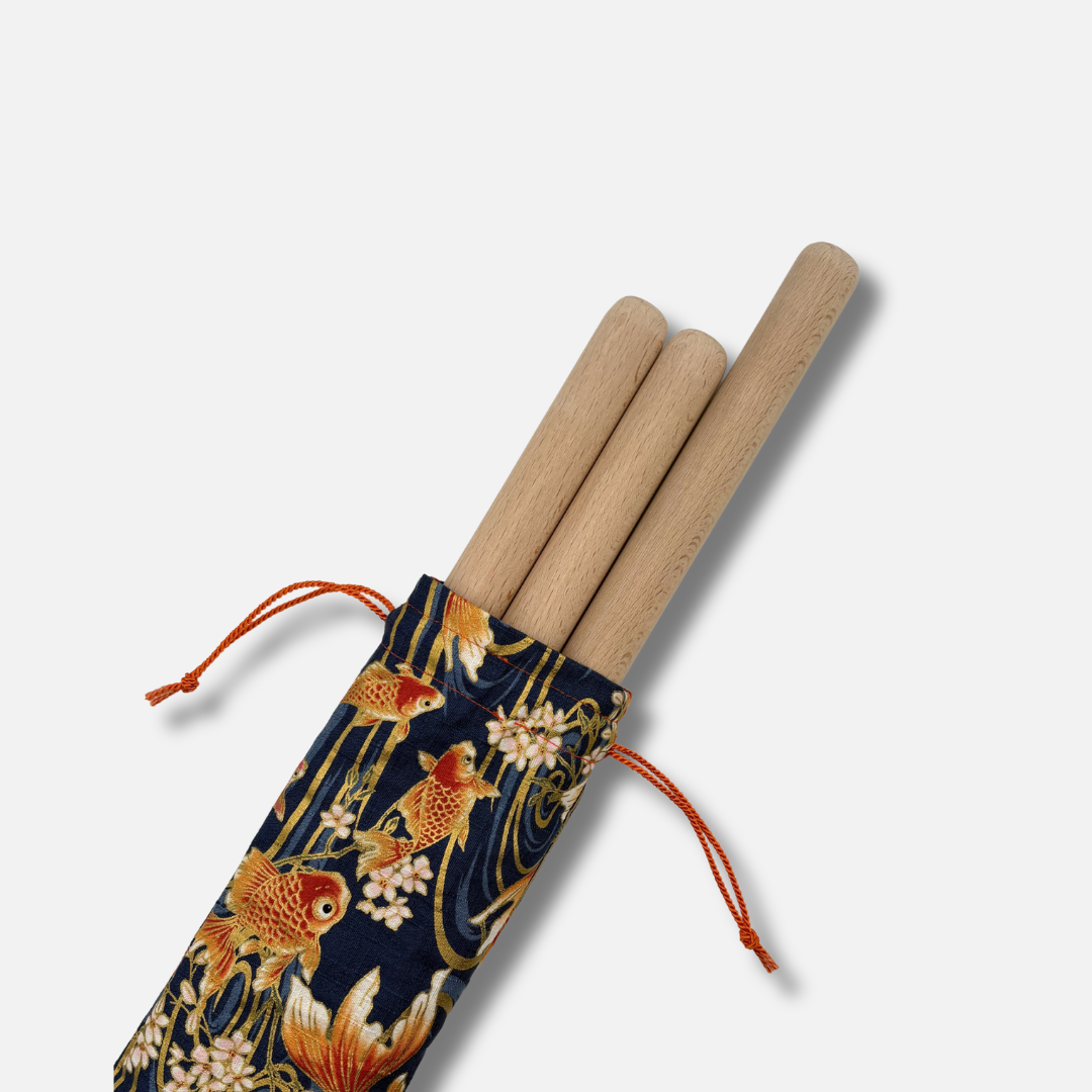 Bachi Tasche Motiv Koi indigo