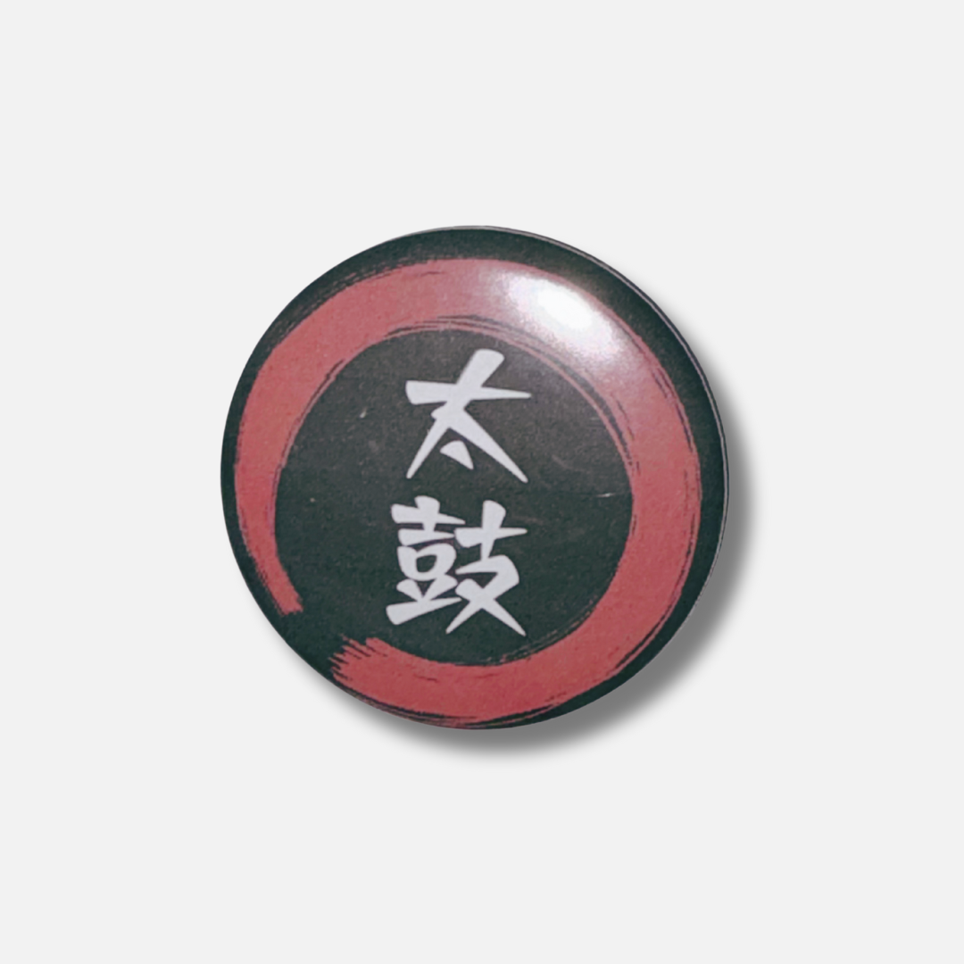 Button - Kanji "Taiko" mit Enso