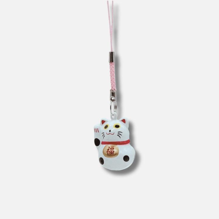 Anhänger Winkekatze weiß
