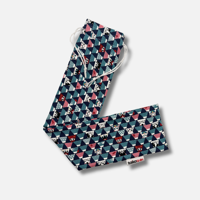 Bachi Tasche Motiv Katze-Fuji-Daruma