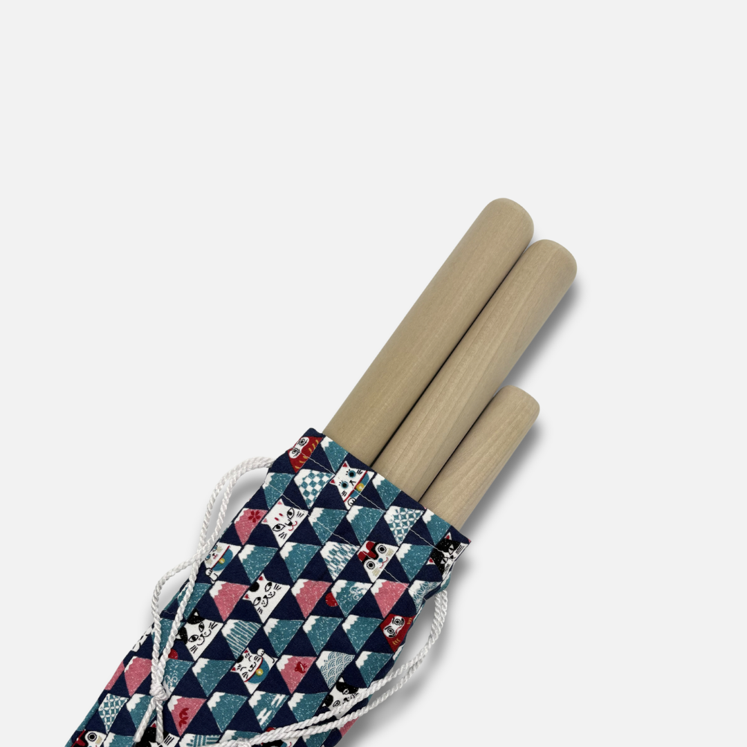 Bachi Tasche Motiv Katze-Fuji-Daruma