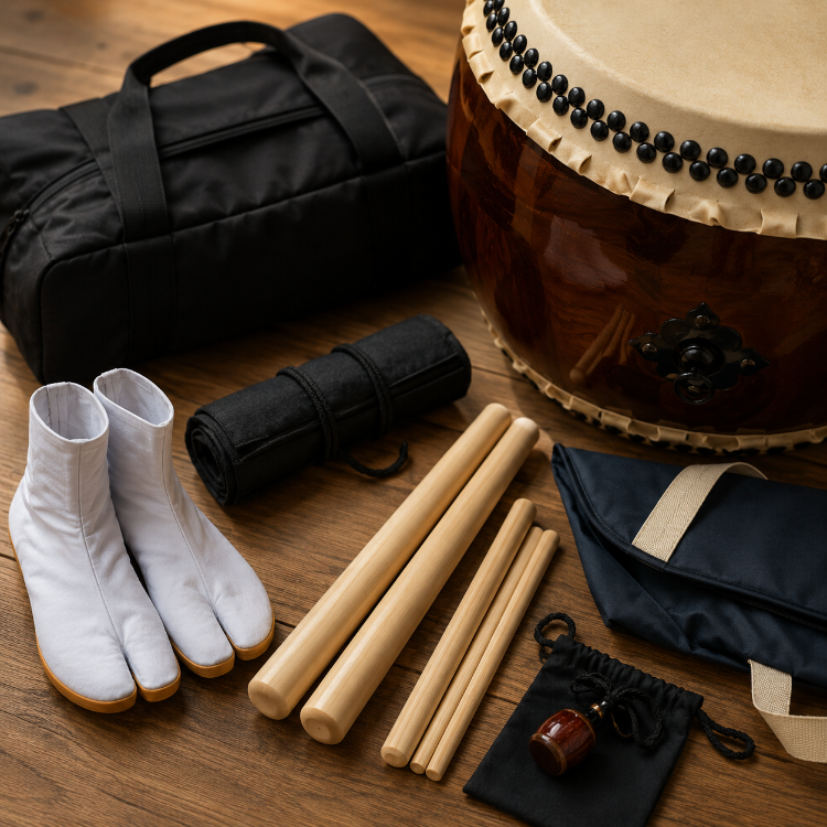 Tabi, Bachi und Taschen
