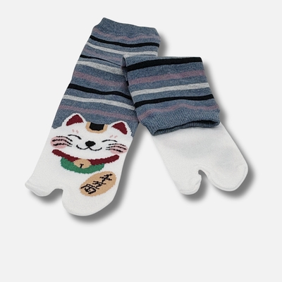 Tabi Maneki-neko hellblau