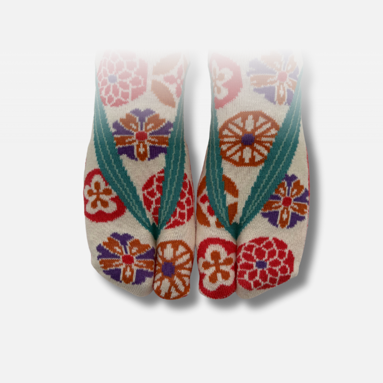 Tabi Socken Blumen