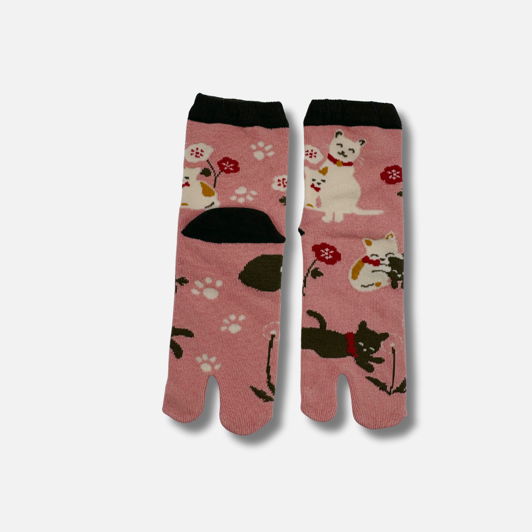 Tabi-Socken "Katzen"