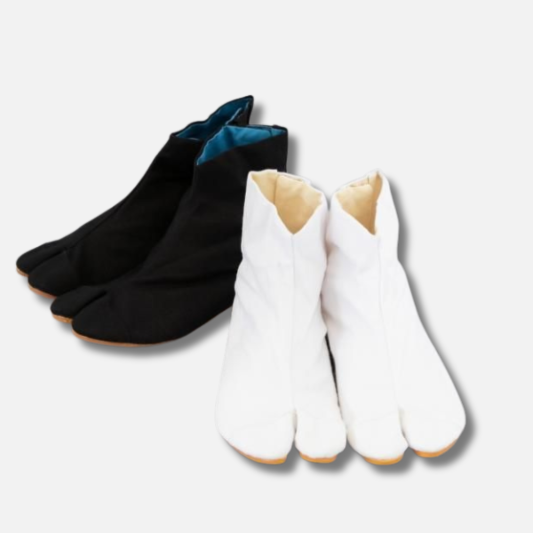 Tabi schwarz und weiß