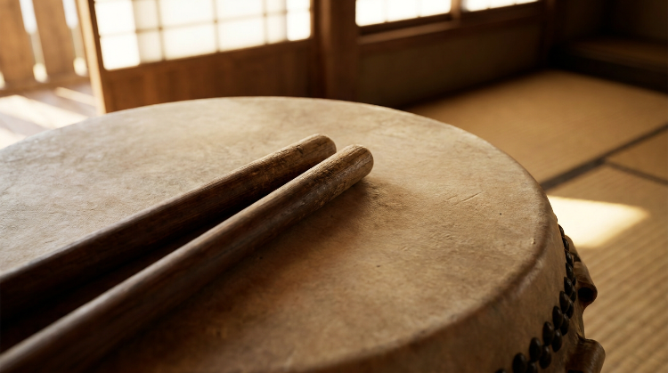 Taiko mit Bachi